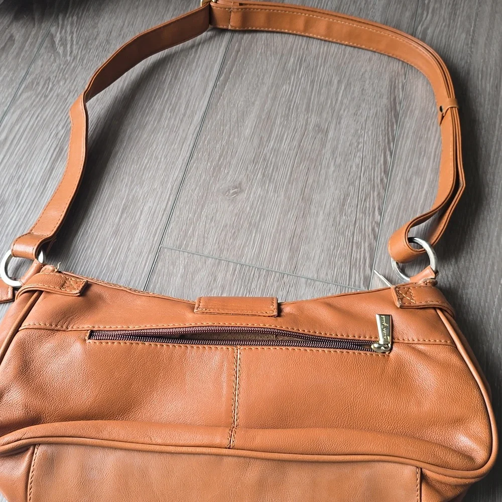 Laura Valle Tan Shoulder Bag Spain Vintage Style Leather Western Costal Cowgirl - Picture 7 of 14
